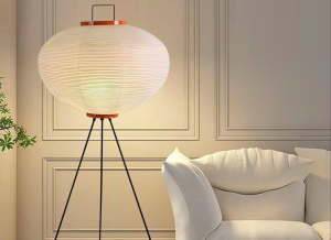 Add a Touch of Japanese Flare to Your Home With This Floor Lamp