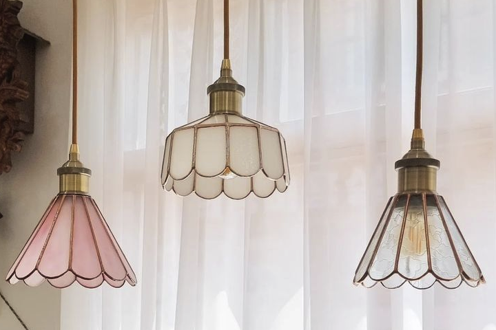 Stylish Gradient Glass Lamp for Dressing Table