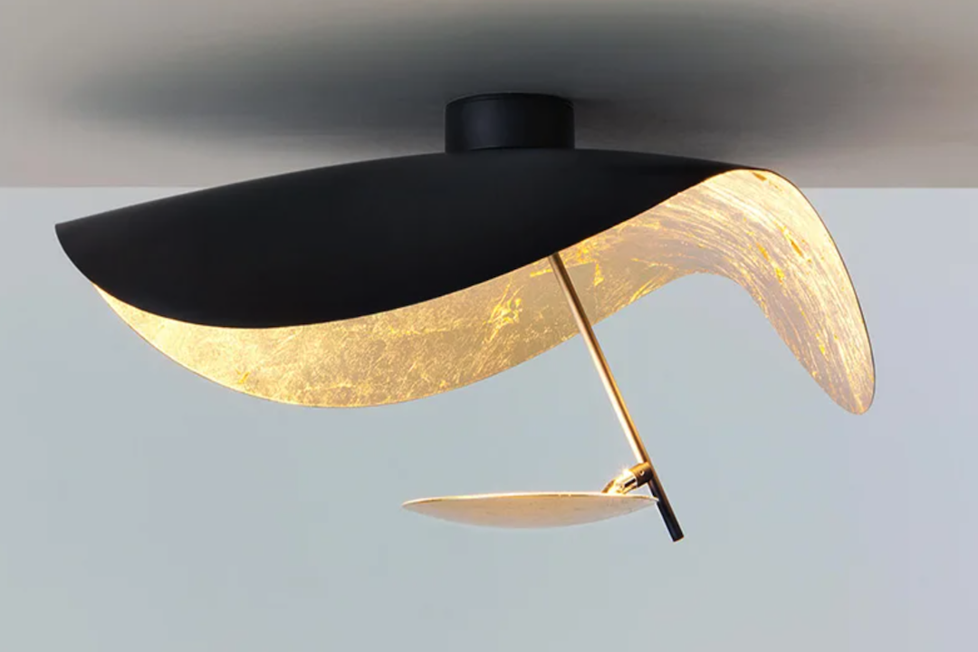 Shine Bright with a Gold Foil Ceiling Lamp