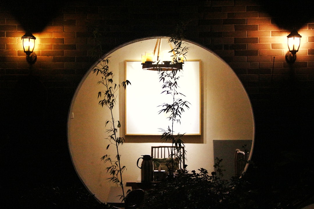 Photo outdoor wall light
