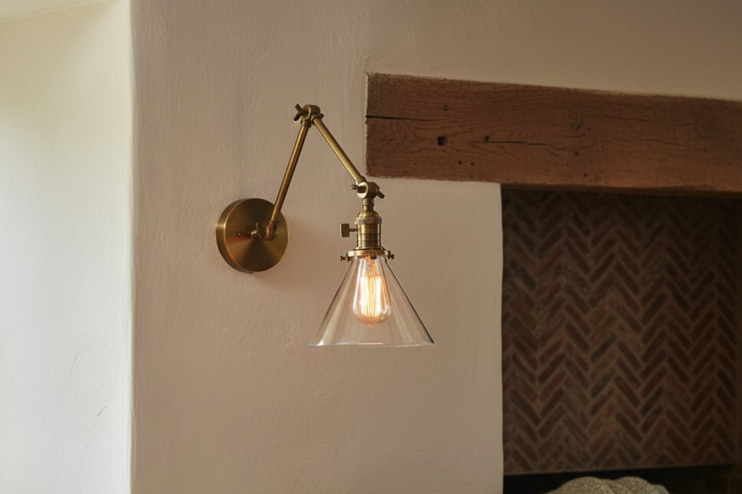 Conique Industrial Metal Wall Lamp: Adjustable Arm Design
