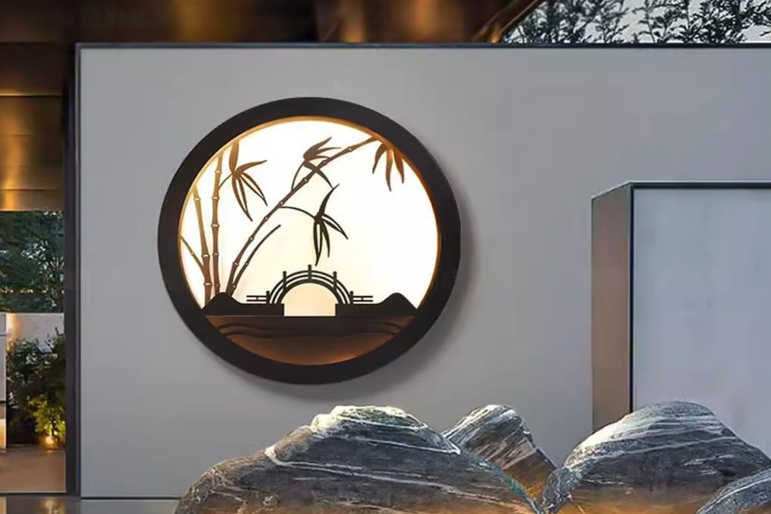 Enhance Your Outdoor Space with a Round Chinese-Style Wall Lamp