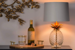 Illuminate Your Space with a Glass Pineapple Table Lamp