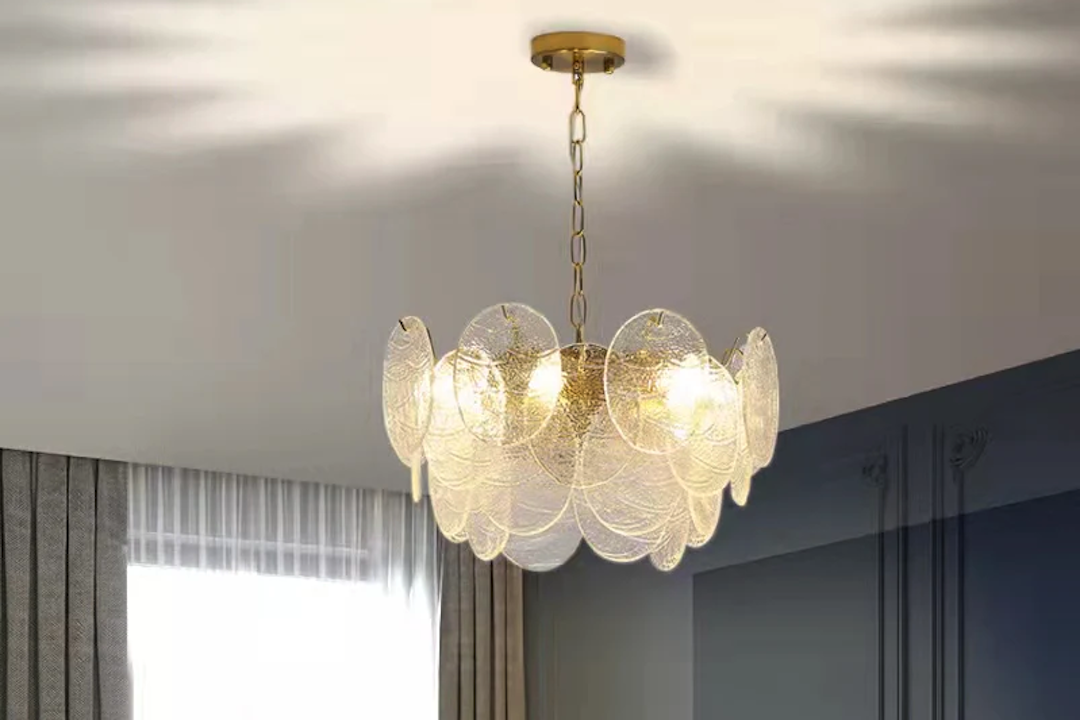 Elegant Petal Art Chandelier: Perfect for Bedroom Glam