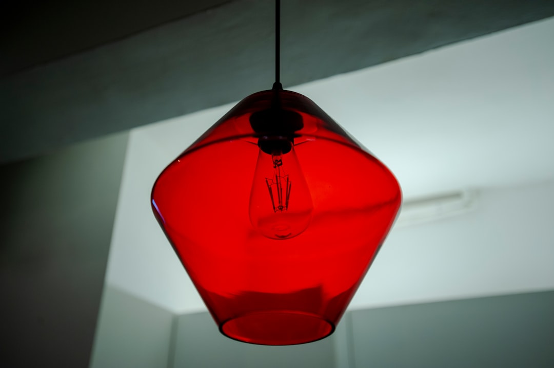 Modern Art: Holographic Acrylic Iridescent Pendant