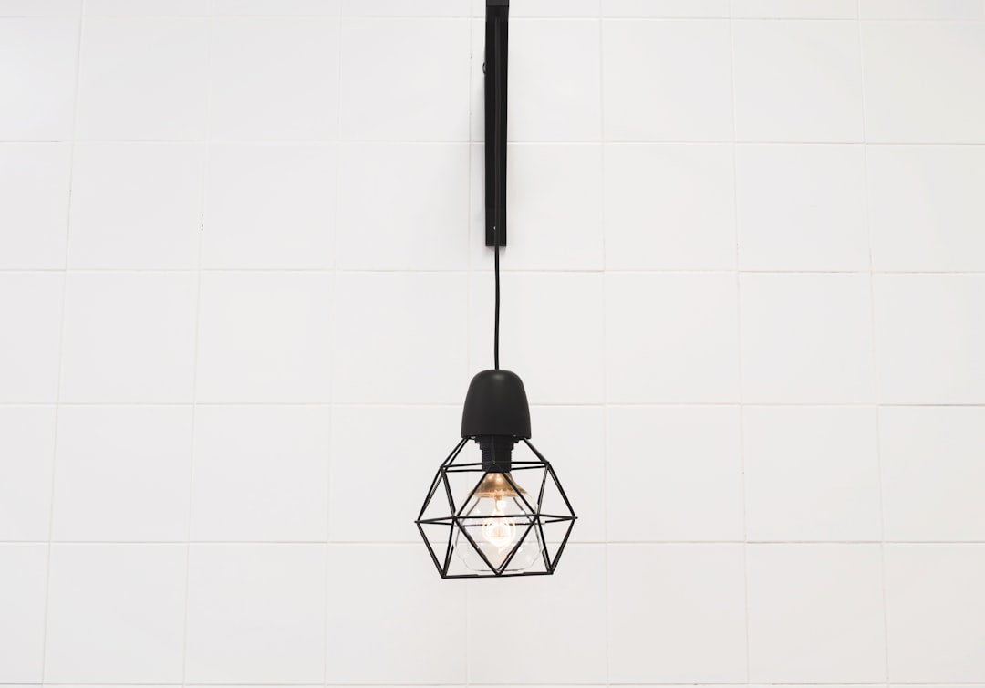 Photo geometric cage pendant