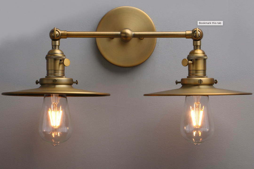 Vintage Double-Head Wall Lamp for Industrial Dining Room