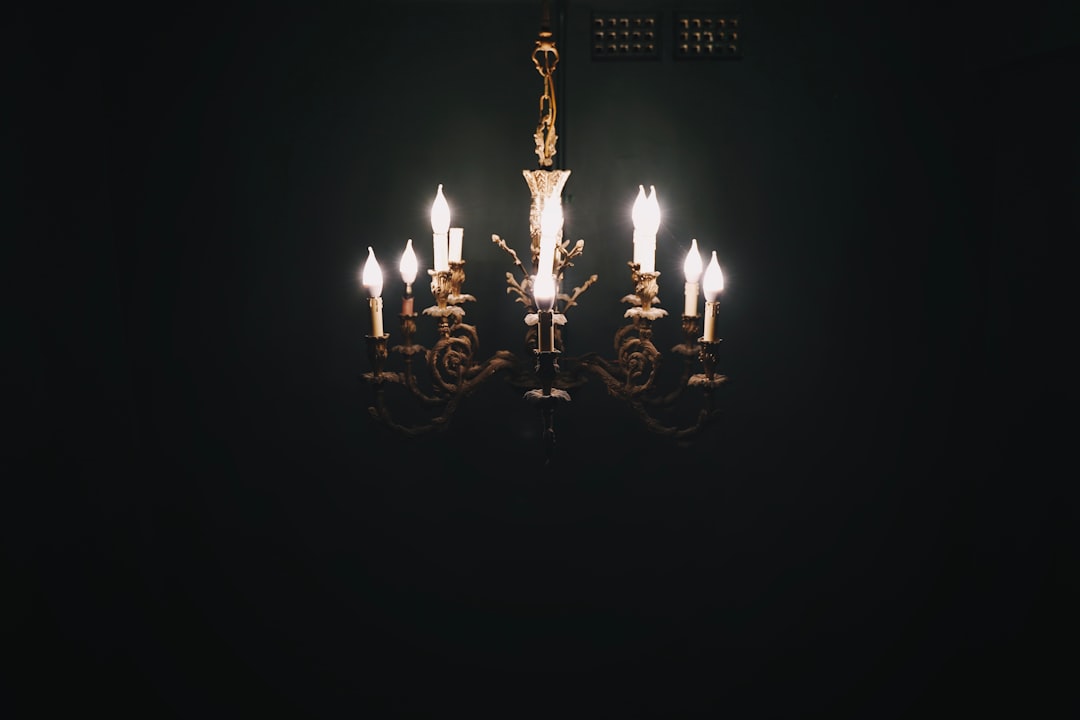 Rustic Dining Room Illumination: Black Iron Candle Chandelier